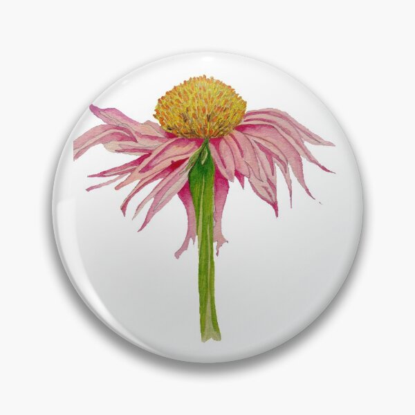 Item preview, Daisy Pink Flower in Watercolour designed and sold by Julie Pickering.