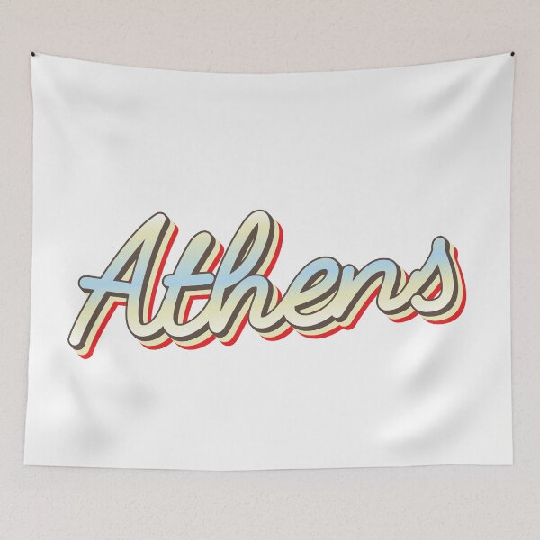 Item preview, Athens College Town Script 1 designed and sold by Lokalista.