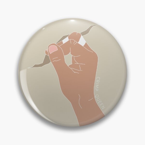 Item preview, Crimp Queen Climbing Bouldering Illustration designed and sold by Climbingvibes.