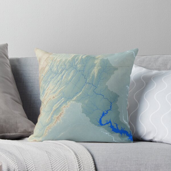Item preview, Potomac River Watershed Map - Raw Landscape designed and sold by Watershed Maps.