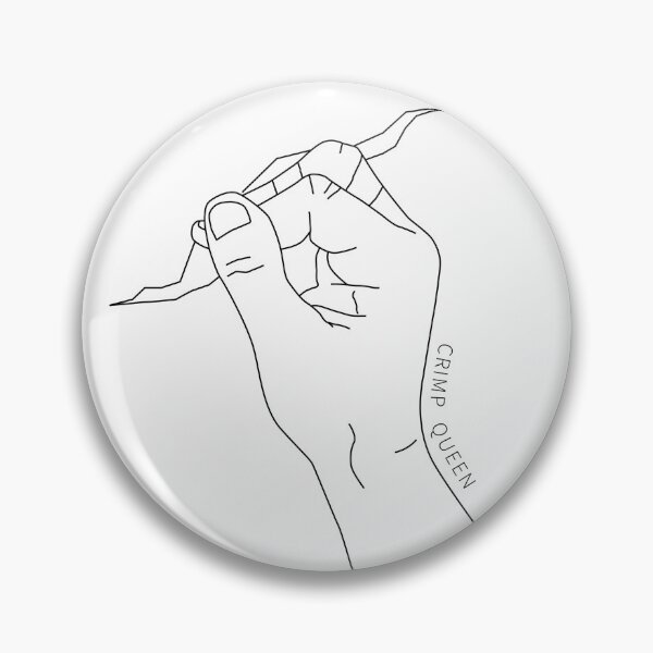 Item preview, Crimp Queen Climbing Illustration Black and White designed and sold by Climbingvibes.
