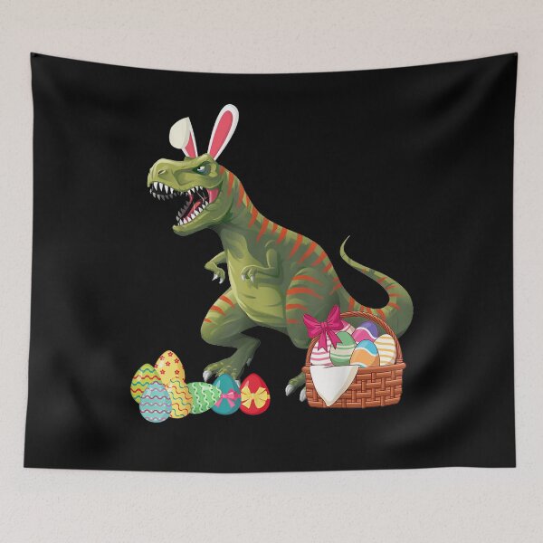Item preview, Happy Easter T rex Wearing Bunny Ear T rex Lover Gifts  designed and sold by aguilaro.