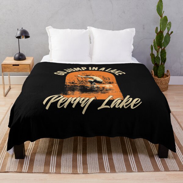 Item preview, Perry Lake Lake Life Go Jump In A Lake Swimming Vintage designed and sold by aguilaro.