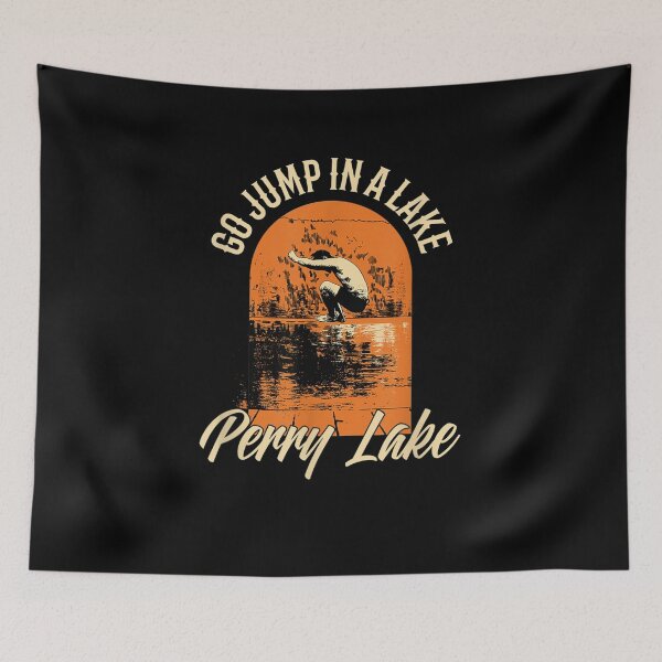 Item preview, Perry Lake Lake Life Go Jump In A Lake Swimming Vintage  designed and sold by aguilaro.