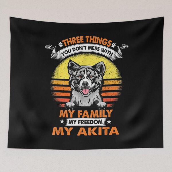 Item preview, Three Things You Don't Mess With Akita Funny Dog Lover Gift  designed and sold by aguilaro.