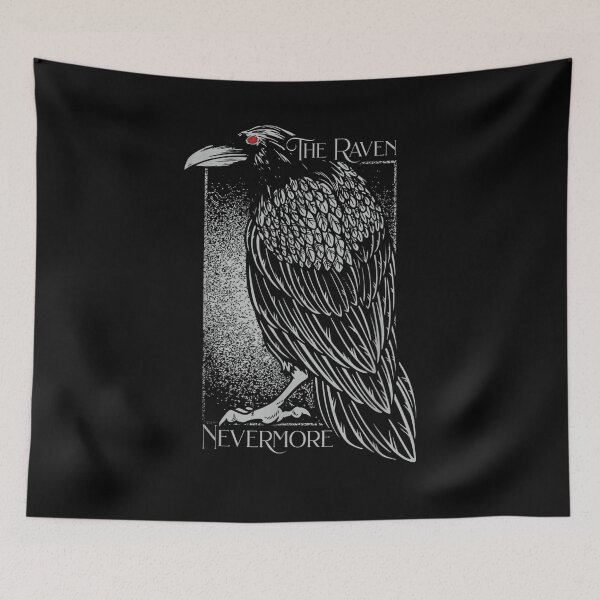 Item preview, Edgar Allan Poe The Raven Nevermore Distressed Gift  designed and sold by aguilaro.