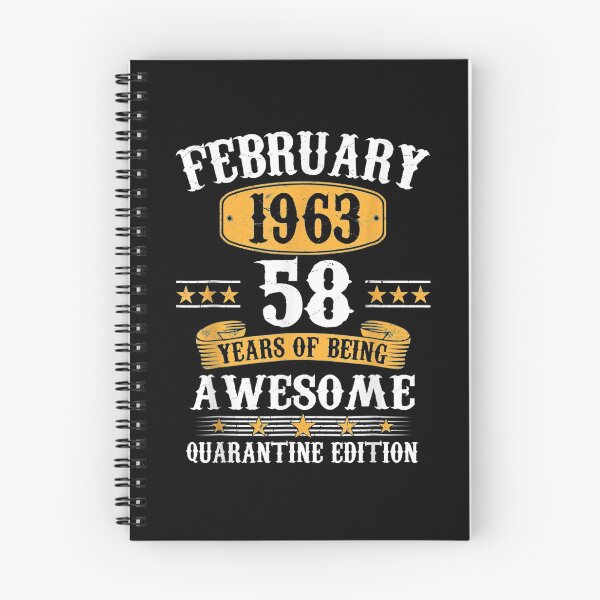 Item preview, 58 Years Old Gift February 1963 58th Bday Quarantine Gift  designed and sold by aguilaro.
