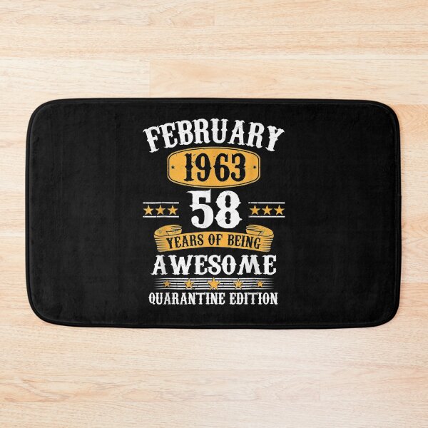 Item preview, 58 Years Old Gift February 1963 58th Bday Quarantine Gift  designed and sold by aguilaro.