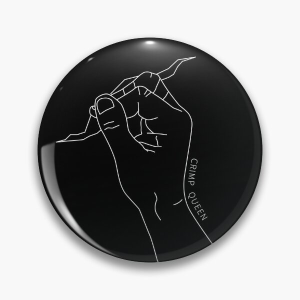 Item preview, Crimp Queen Climbing Bouldering Illustration (Black) designed and sold by Climbingvibes.