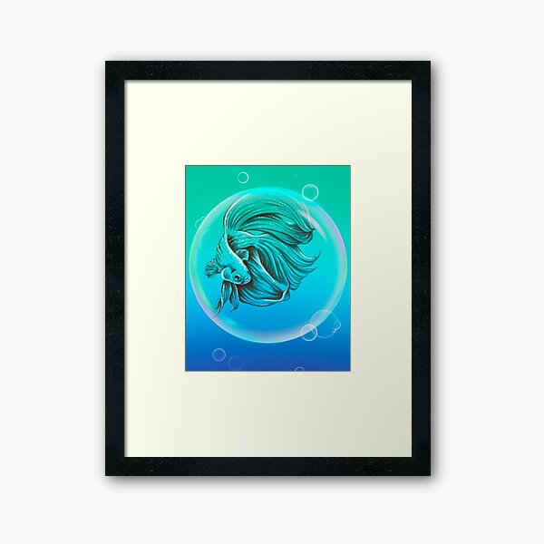 Item preview, Teal Betta designed and sold by AlexIvyArt.