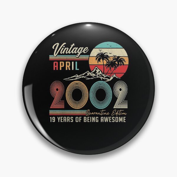 Item preview, April 2002 Vintage 19 Years Old Retro 19th Birthday Gift  designed and sold by aguilaro.