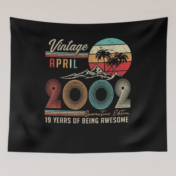 Item preview, April 2002 Vintage 19 Years Old Retro 19th Birthday Gift  designed and sold by aguilaro.