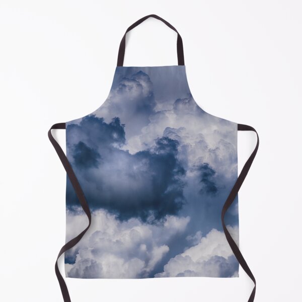 Item preview, Watercolor ink clouds, dark blue, white sky designed and sold by August-E.