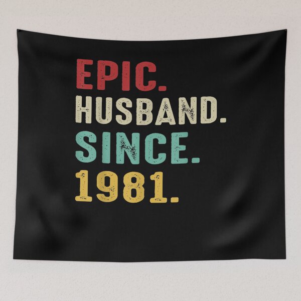 Item preview, Epic Husband Since 1981 Couple 40th Wedding Anniversary  designed and sold by aguilaro.