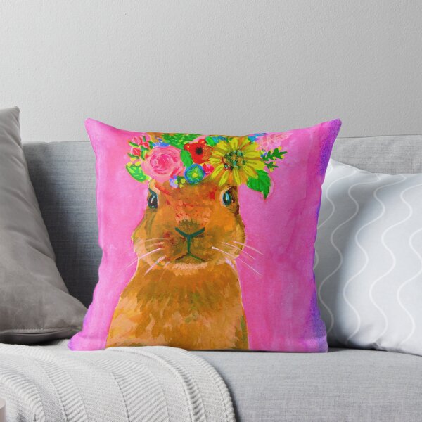 Item preview, Flower Crown Fiona Bunny Portrait No. 4  designed and sold by marciejurkowski.