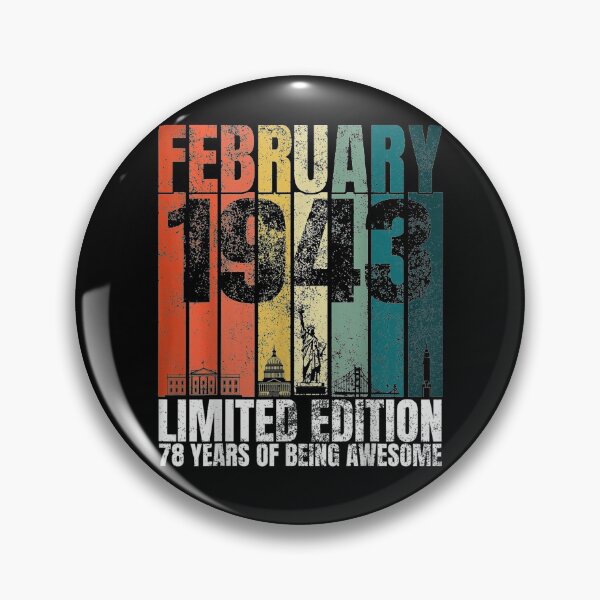 Item preview, Vintage February 1943 Bday Gifts 78 Years Old 78th Birthday  designed and sold by aguilaro.