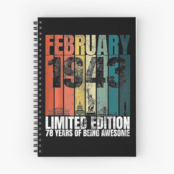 Item preview, Vintage February 1943 Bday Gifts 78 Years Old 78th Birthday  designed and sold by aguilaro.