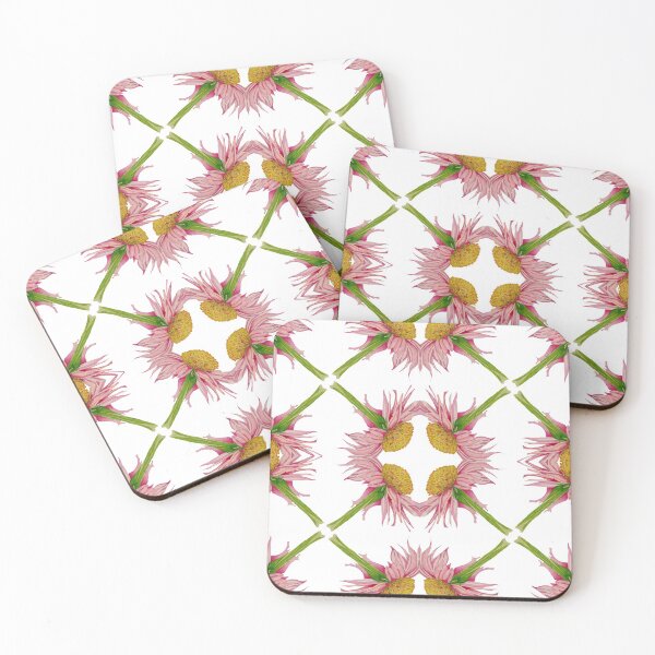Item preview, Kaleidoscope Daisy Pink Flower in Watercolour designed and sold by Julie Pickering.