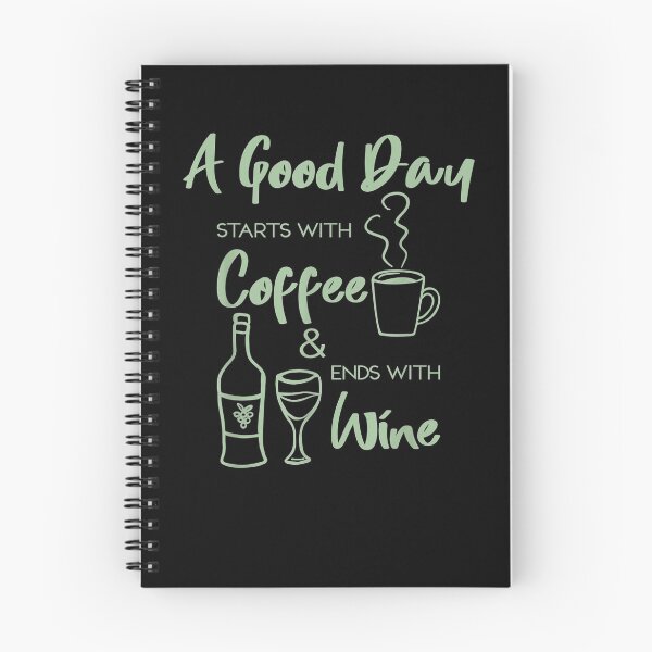 Item preview, A Good Day Starts With Coffee And Ends With Wine Lover Sign  designed and sold by aguilaro.