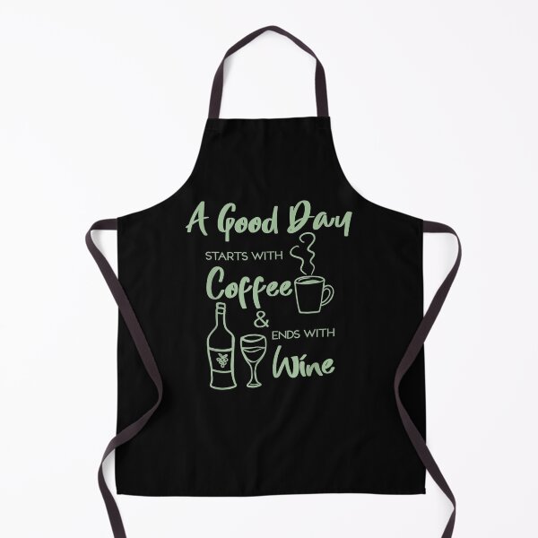 Item preview, A Good Day Starts With Coffee And Ends With Wine Lover Sign designed and sold by aguilaro.
