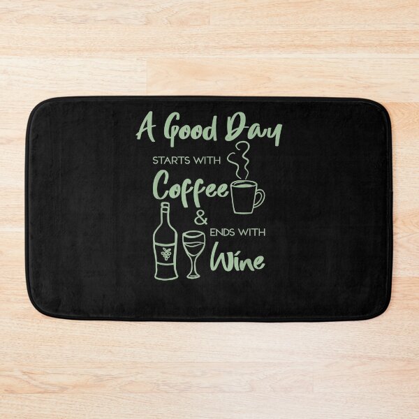 Item preview, A Good Day Starts With Coffee And Ends With Wine Lover Sign  designed and sold by aguilaro.
