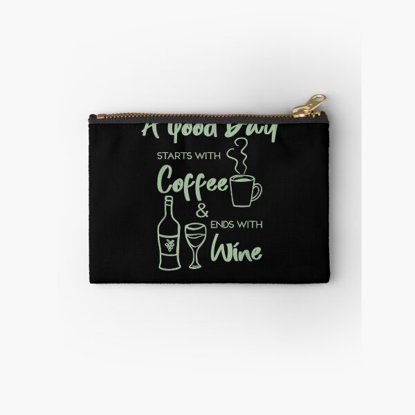 Item preview, A Good Day Starts With Coffee And Ends With Wine Lover Sign  designed and sold by aguilaro.