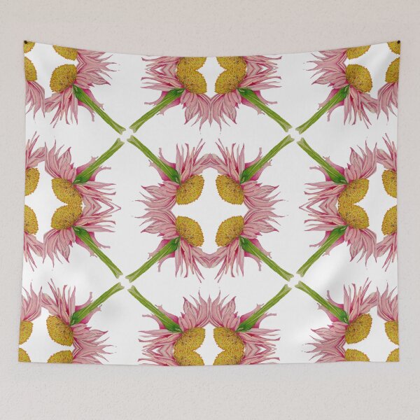 Item preview, Kaleidoscope Daisy Pink Flower in Watercolour designed and sold by Julie Pickering.