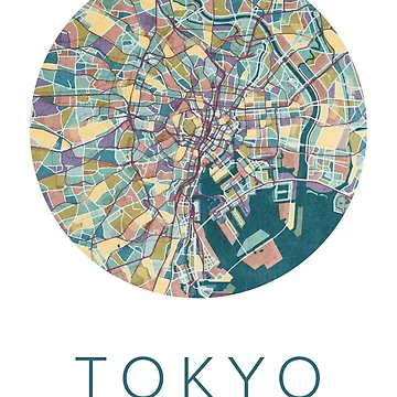 Artwork thumbnail, Tokyo Map by StudioMarimo