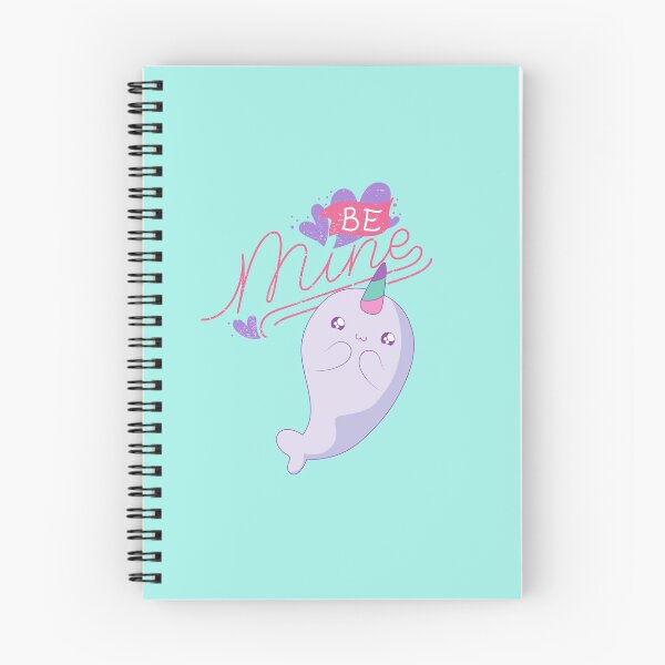 Item preview, Be Mine Narwhal Valentine designed and sold by Awesomefamily.