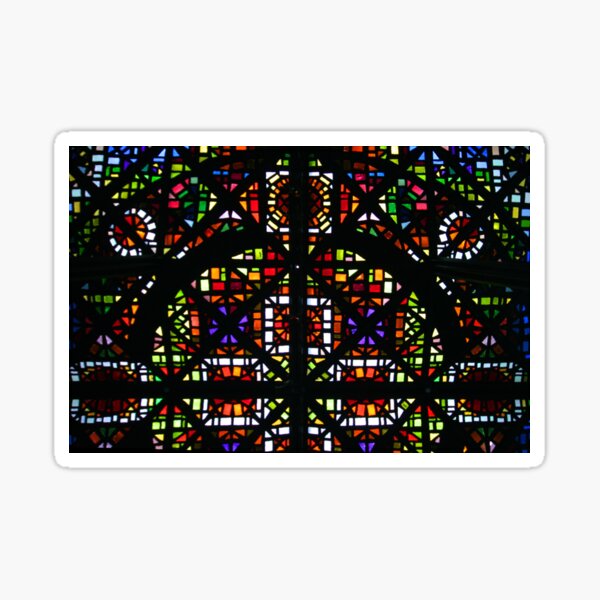 NGV Melbourne - Stained Glass Ceiling Detail. Sticker