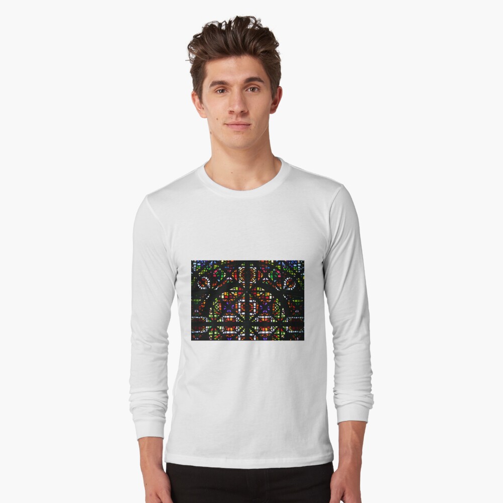 NGV Melbourne - Stained Glass Ceiling Detail. Long Sleeve T-Shirt