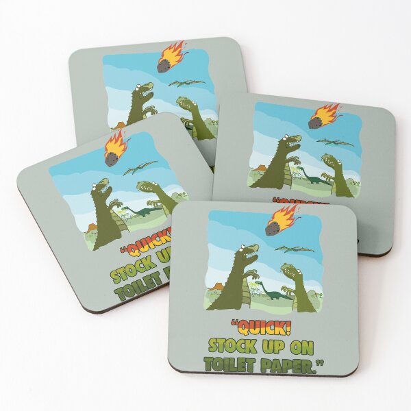 Item preview, Quick! Stock Up On Toilet Paper. Dinosaurs Coronavirus. designed and sold by BOLD-Australia.