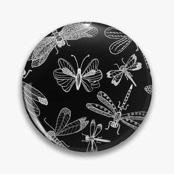 Artikelvorschau, Libelle-Schmetterling Illustration, Bildende Kunst entworfen und verkauft von carole robb.