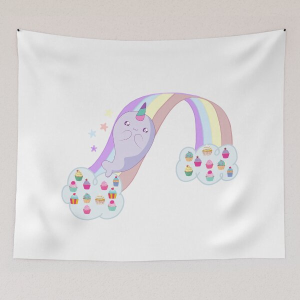 Item preview, Narwhals Rainbows and Cupcakes designed and sold by Awesomefamily.