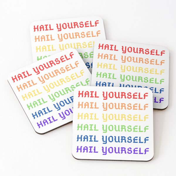 Item preview, hail yourself-gay pride designed and sold by spookylikefox.