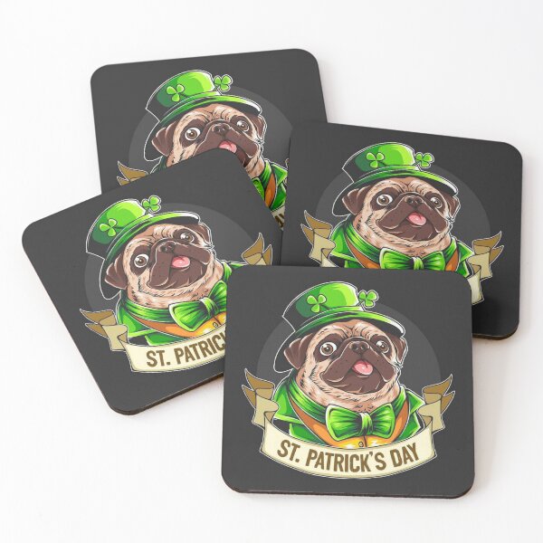 Item preview, St. Patrick's Day Pug designed and sold by pugmom4.