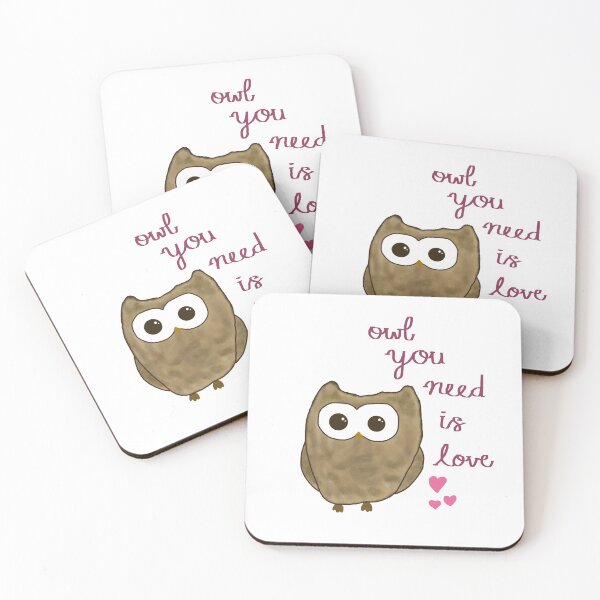 Item preview, Owl You Need is Love Imperfect Quote designed and sold by designsbyad.