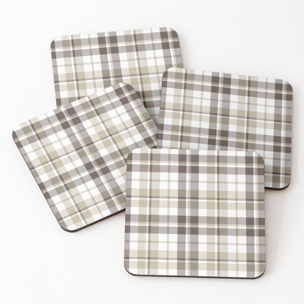 Artikelvorschau, Cream Plaid Tartan Textured Pattern entworfen und verkauft von Siu-Hong Mok.