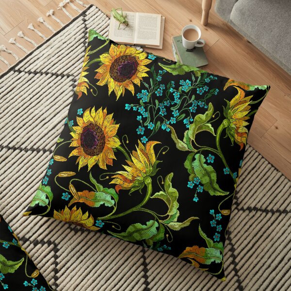 Sunflowers Floor Pillow