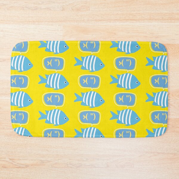 Item preview, Fish Thinking About Fish (blue) designed and sold by artfulnotebook.