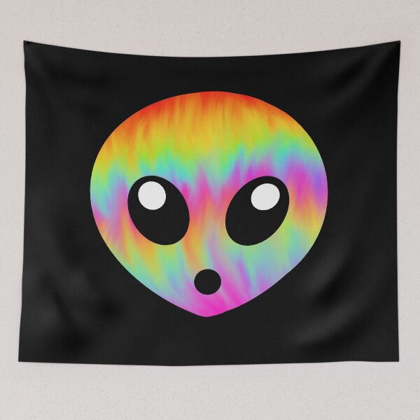 Item preview, Alien Head (Rainbow Tie Dye) designed and sold by scientificallie.