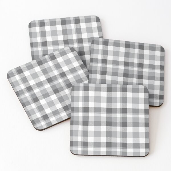Item preview, White Plaid Tartan Textured Pattern designed and sold by Siu-Hong Mok.