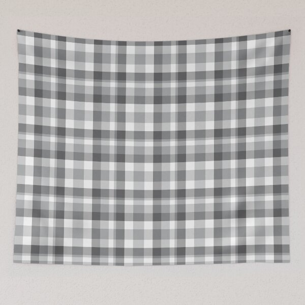 Item preview, White Plaid Tartan Textured Pattern designed and sold by Siu-Hong Mok.