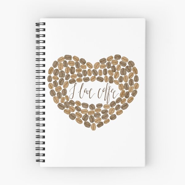 Aperçu de l'œuvre Coeur de café "J'aime le café" créée et vendue par Daria Heaney.