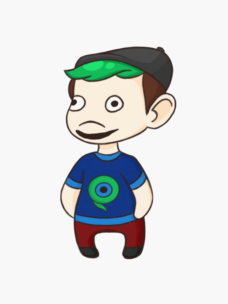 "Jacksepticeye Human Fall Flat Design" Sticker by lilaakatchaq Redbubble