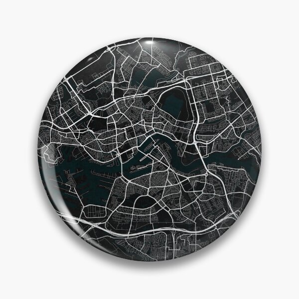 Item preview, Rotterdam City Map of Netherlands - Dark designed and sold by deMAP.