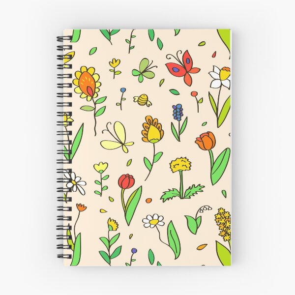 Item preview, Colorful childish cute spring flowers pattern designed and sold by natalyon.