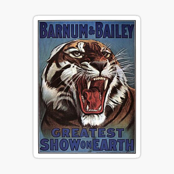 "B & B Greatest Show On Earth" Sticker For Sale By AHOIKOITs | Redbubble