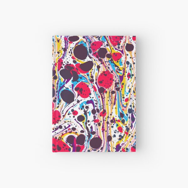 Psychedelic Vintage Marbled Paper Pepe Psyche Hardcover Journal