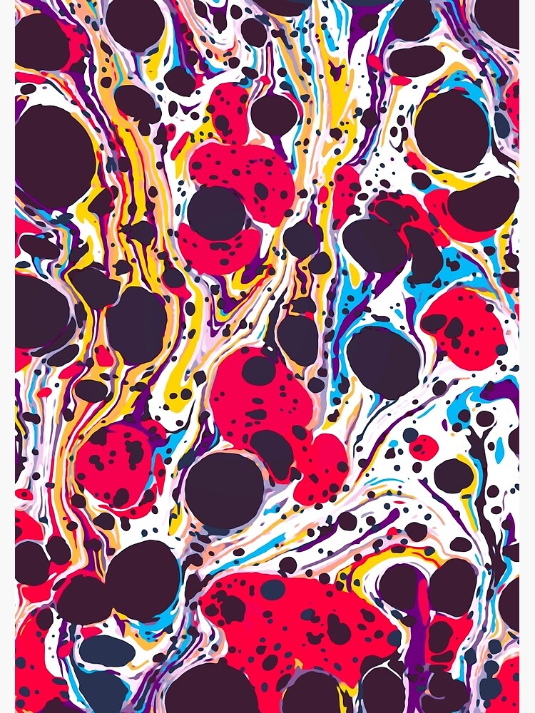Psychedelic Vintage Marbled Paper Pepe Psyche by voodoopsy